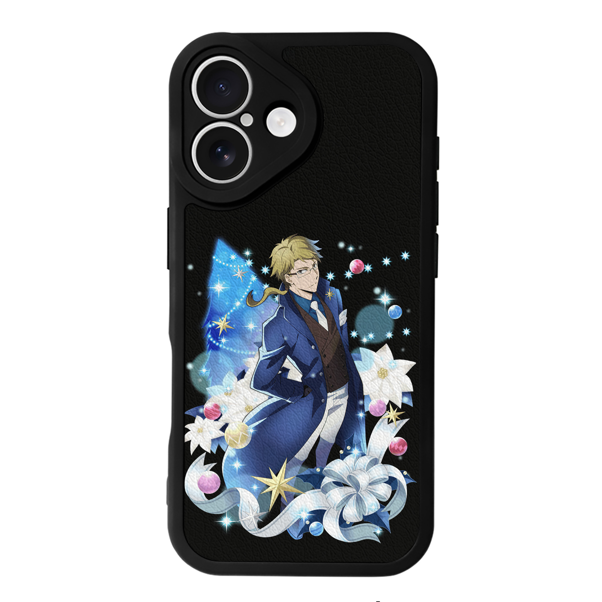 （画像用） 文豪ストレイドッグス Bungo Stray Dogs 【iPhone 16シリーズ対応】シリコンスマホケース（レザー調） 材質：シリコン